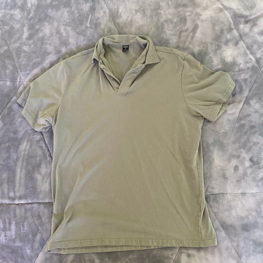 SHEIN Men's Casual Olive Polo